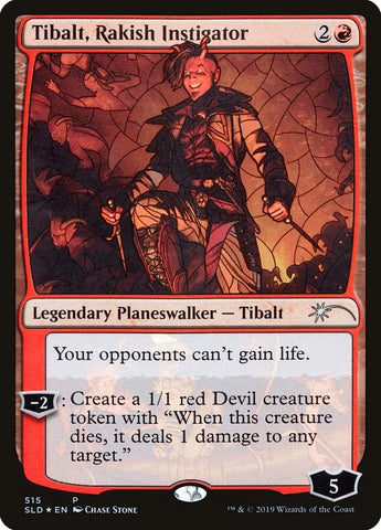 Image for Tibalt, Rakish Instigator (Stained Glass) (515) [Secret Lair Drop Series]