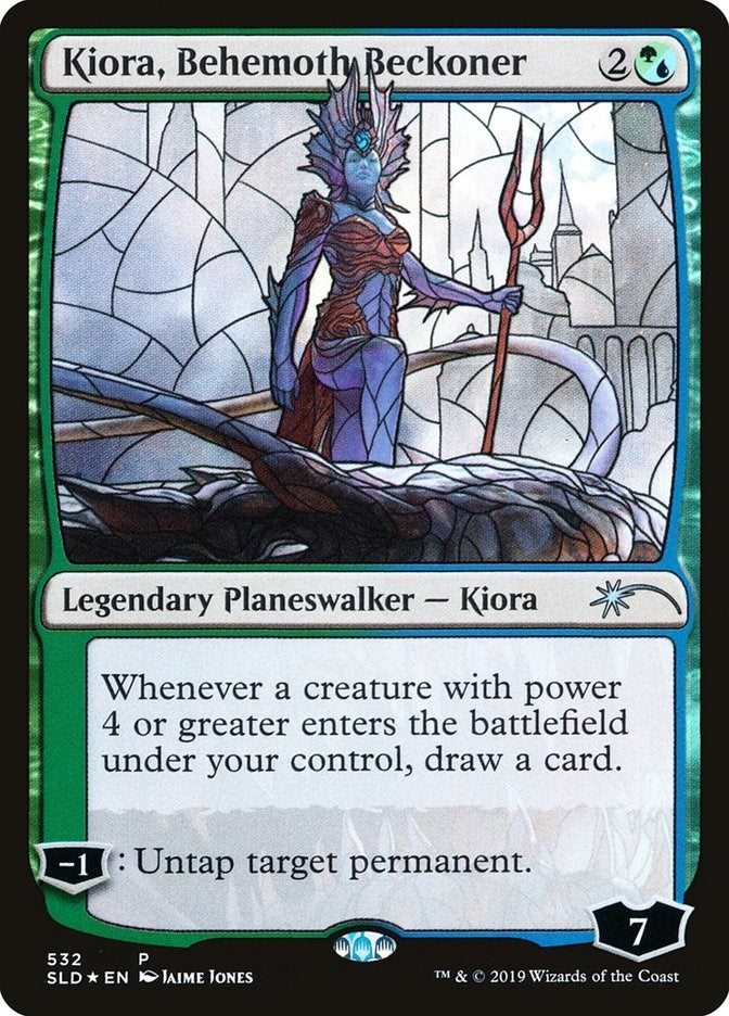 Image for Kiora, Behemoth Beckoner (Stained Glass) (532) [Secret Lair Drop Series]