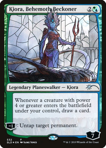 Image for Kiora, Behemoth Beckoner (Stained Glass) (532) [Secret Lair Drop Series]