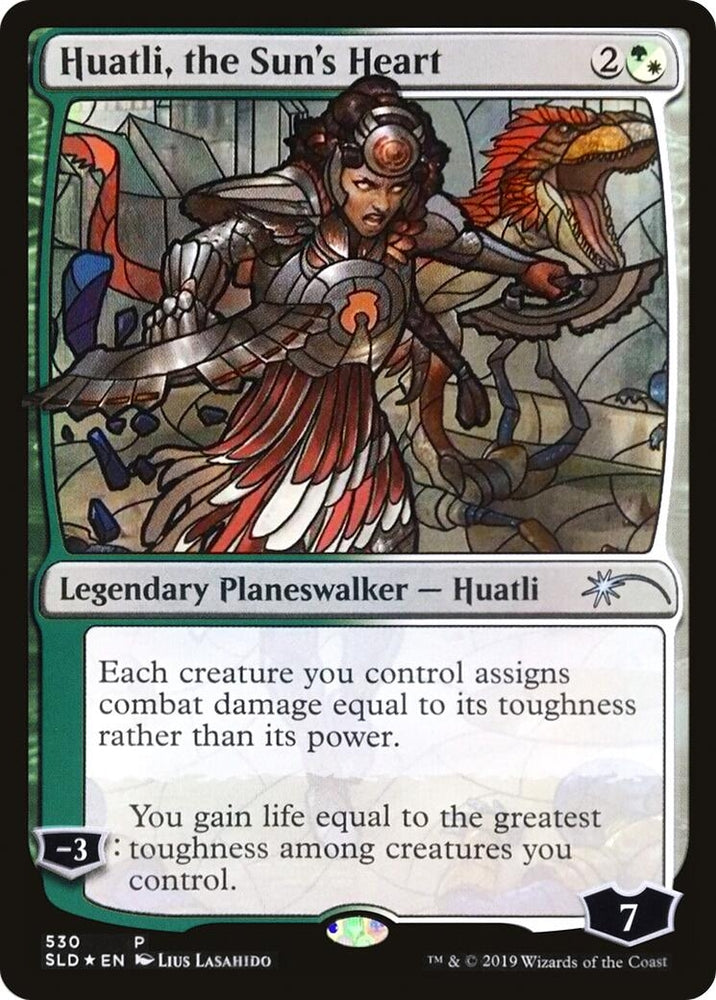 Image for Huatli, the Sun's Heart (Stained Glass) (530) [Secret Lair Drop Series]