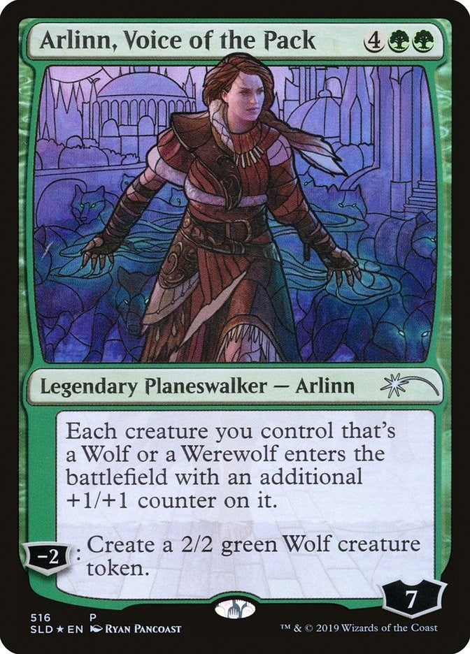 Image for Arlinn, Voice of the Pack (Stained Glass) (516) [Secret Lair Drop Series]