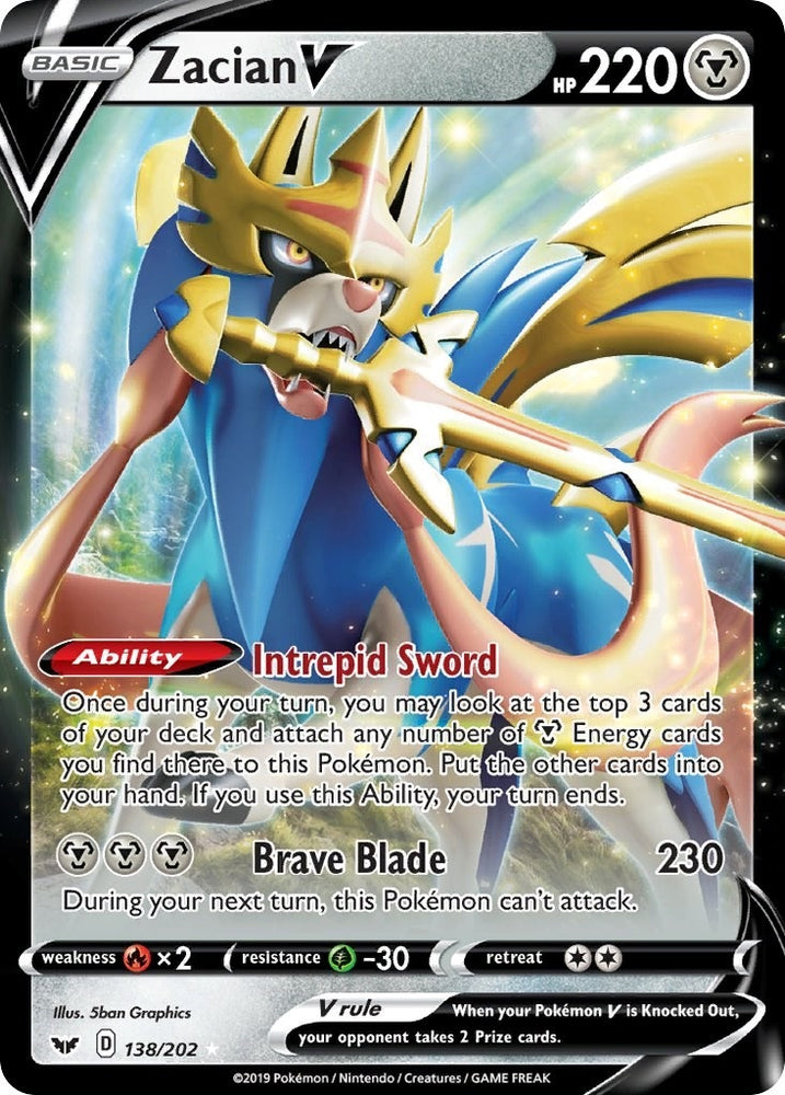 Image for Zacian V (138/202) (SWSH01)