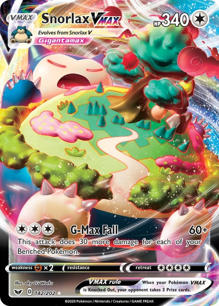 Image for Snorlax VMAX (142/202) - Pokemon