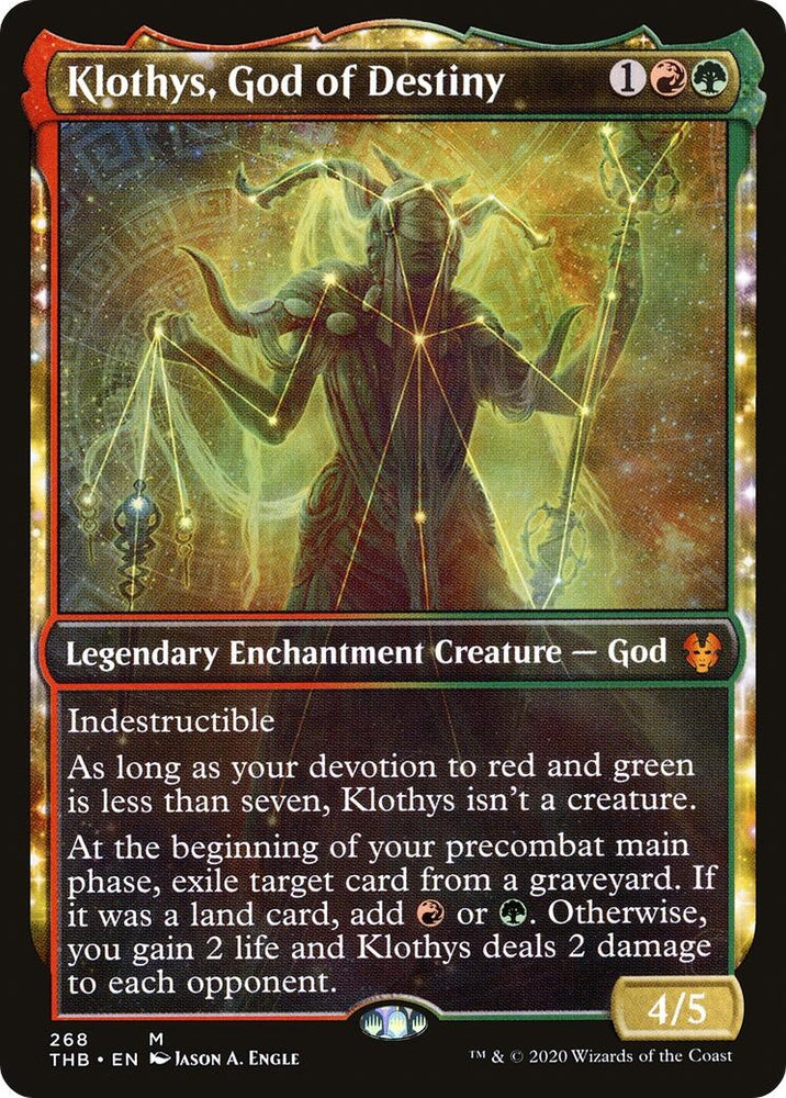 Image for Klothys, God of Destiny (Showcase) (268) [Theros Beyond Death]