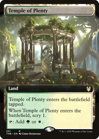 Image for Temple of Plenty (Extended Art) (351) [Theros Beyond Death]