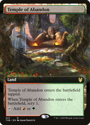 Image for Temple of Abandon (Extended Art) (347) [Theros Beyond Death]