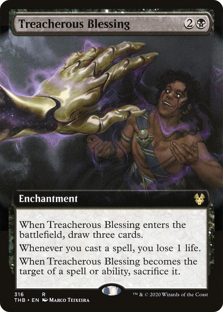 Image for Treacherous Blessing (Extended Art) (316) [Theros Beyond Death]