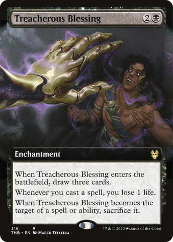 Image for Treacherous Blessing (Extended Art) (316) - Magic: The Gathering