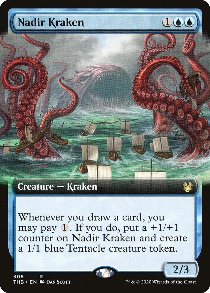 Image for Nadir Kraken (Extended Art) (305) [Theros Beyond Death]