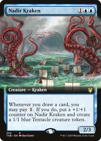 Image for Nadir Kraken (Extended Art) (305) [Theros Beyond Death]