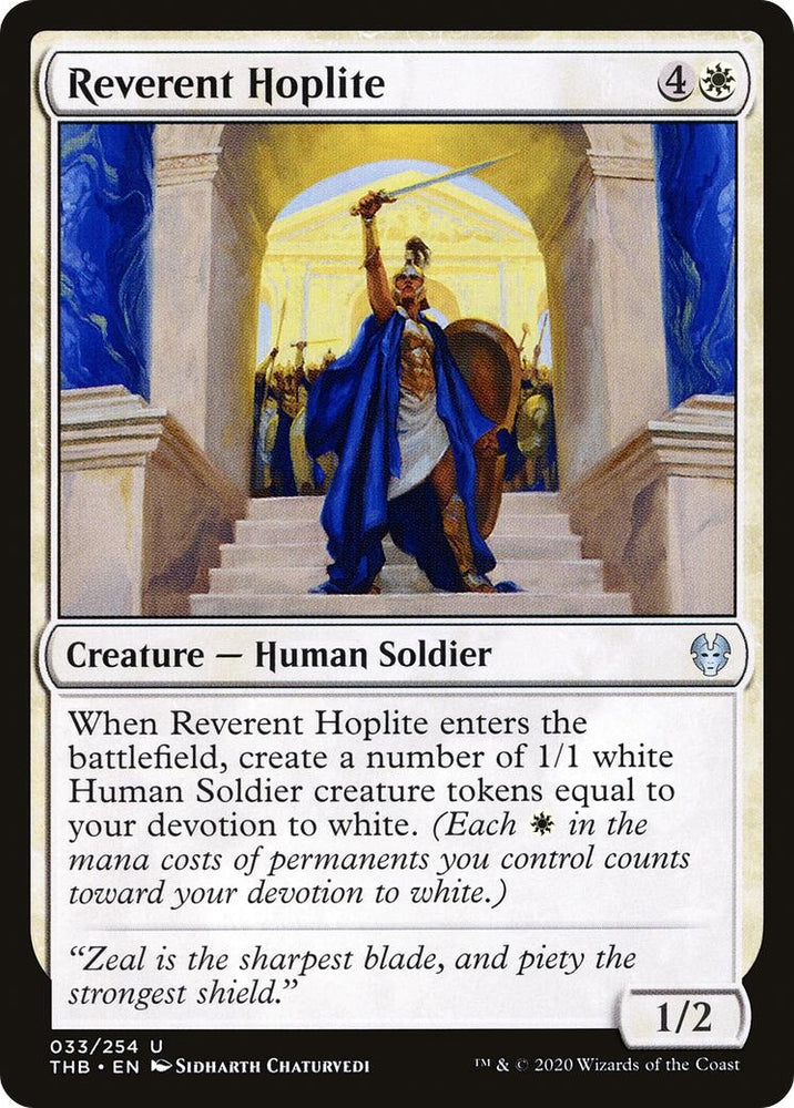 Image for Reverent Hoplite (33) - Magic: The Gathering
