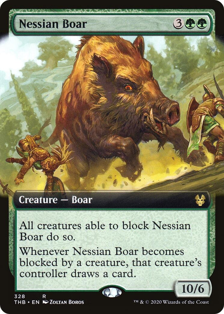 Image for Nessian Boar (Extended Art) (328) [Theros Beyond Death]