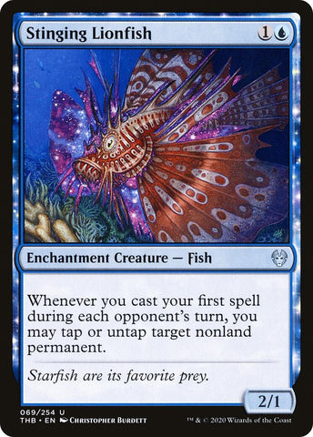 Image for Stinging Lionfish (69) [Theros Beyond Death]
