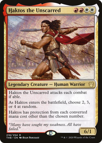 Image for Haktos the Unscarred (218) [Theros Beyond Death]