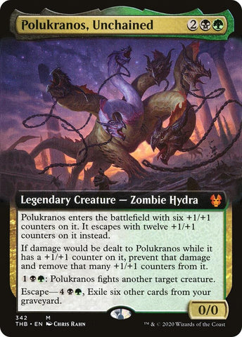 Image for Polukranos, Unchained (Extended Art) (342) [Theros Beyond Death]