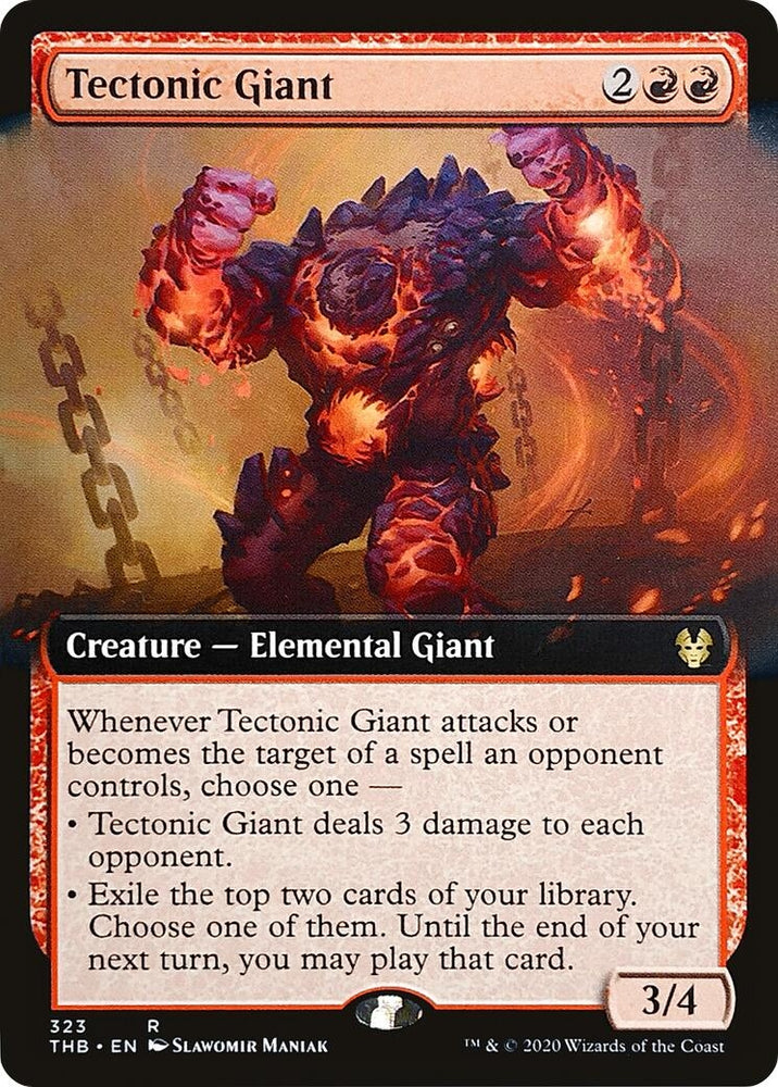 Image for Tectonic Giant (Extended Art) (323) - Magic: The Gathering