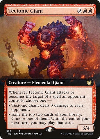 Image for Tectonic Giant (Extended Art) (323) - Magic: The Gathering