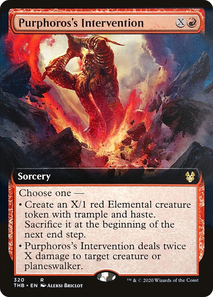 Image for Purphoros's Intervention (Extended Art) (320) - Magic: The Gathering