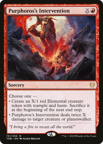 Image for Purphoros's Intervention (151) - Magic: The Gathering