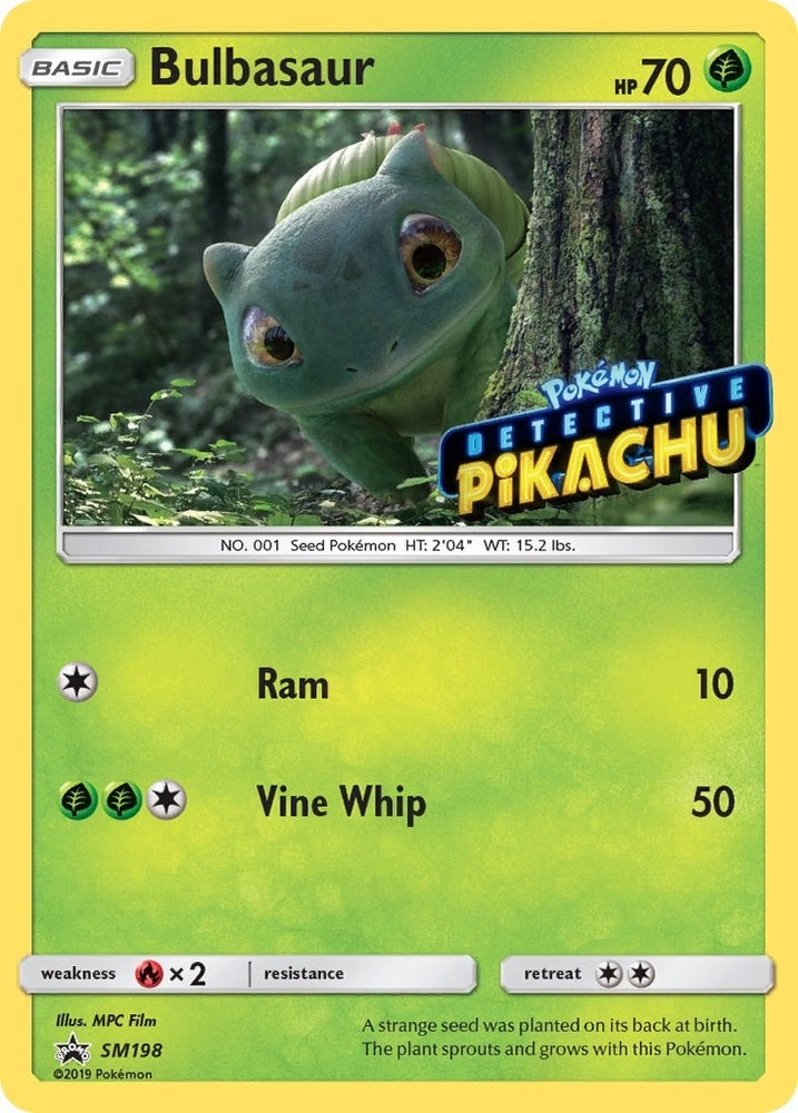 Image for Bulbasaur - SM198 (Detective Pikachu Stamped) (SM198) [SM Promos]