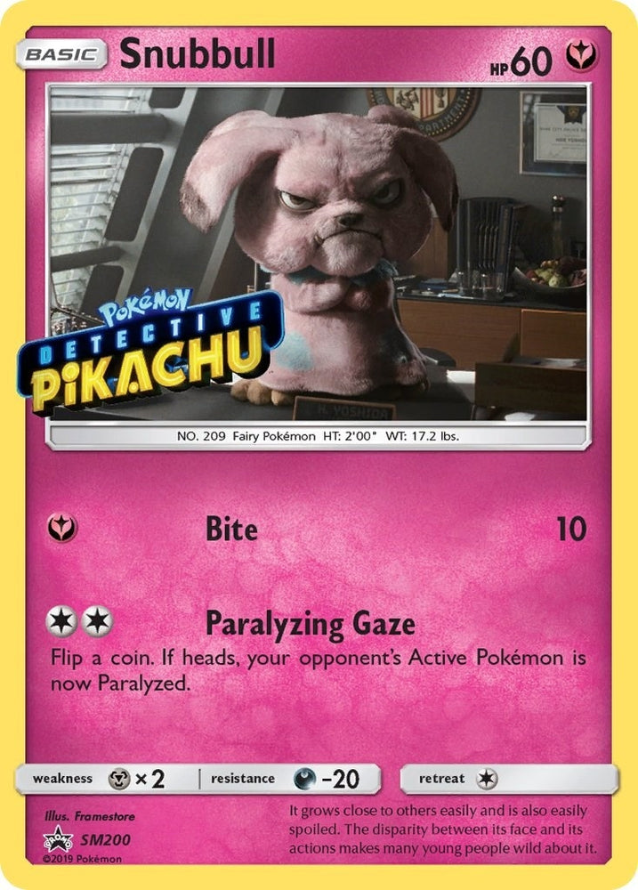 Image for Snubbull - SM200 (Detective Pikachu Stamped) (SM200) [SM Promos]