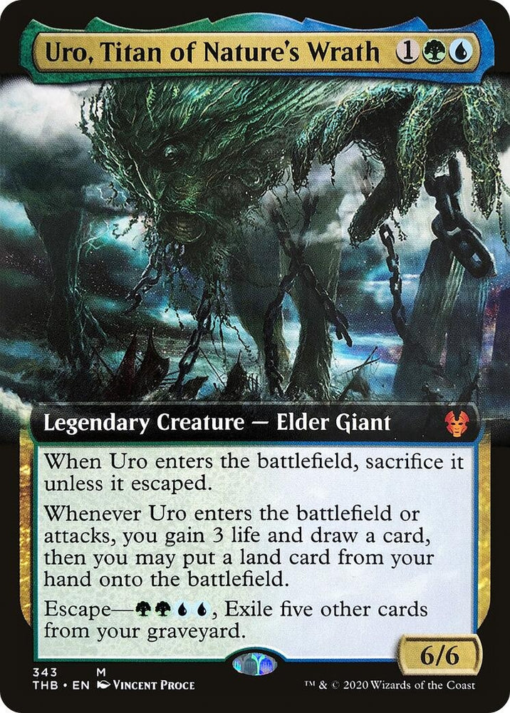 Image for Uro, Titan of Nature's Wrath (Extended Art) (343) [Theros Beyond Death]