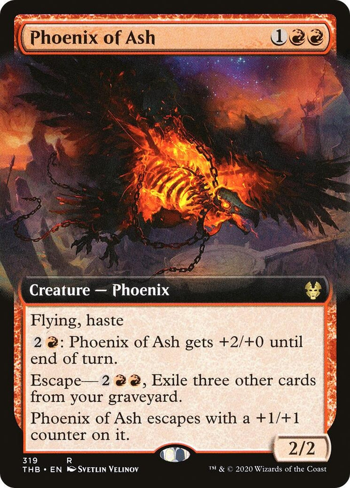 Image for Phoenix of Ash (Extended Art) (319) [Theros Beyond Death]