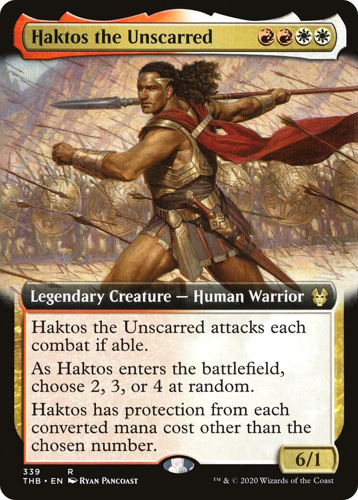 Image for Haktos the Unscarred (Extended Art) (339) [Theros Beyond Death]