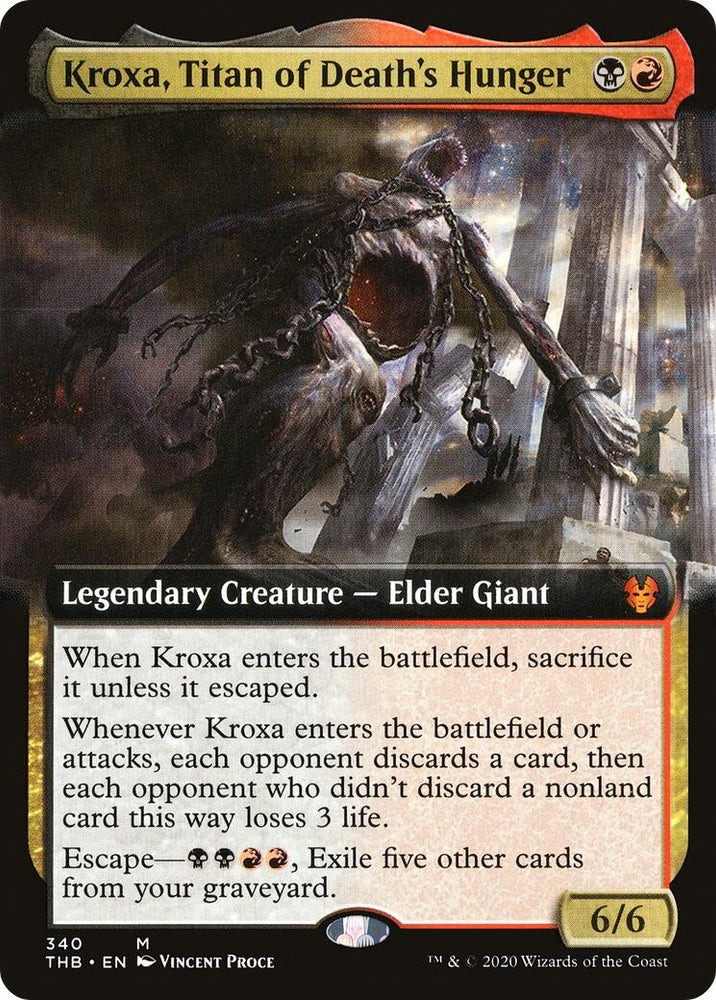 Image for Kroxa, Titan of Death's Hunger (Extended Art) (340) [Theros Beyond Death]