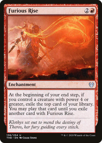 Image for Furious Rise (136) [Theros Beyond Death]