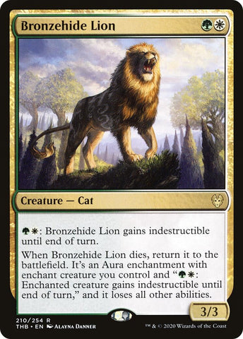 Image for Bronzehide Lion (210) [Theros Beyond Death]