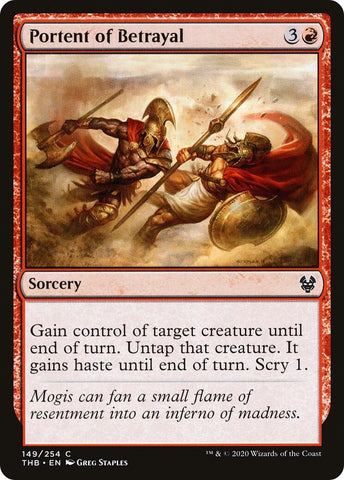 Image for Portent of Betrayal (149) [Theros Beyond Death]