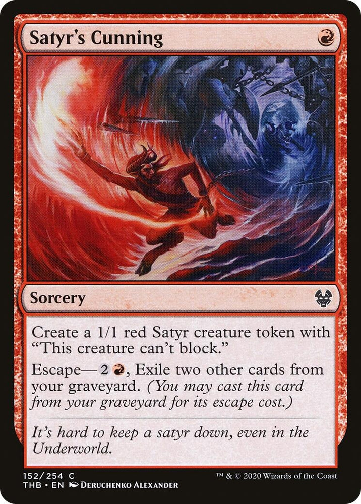 Image for Satyr's Cunning (152) [Theros Beyond Death]