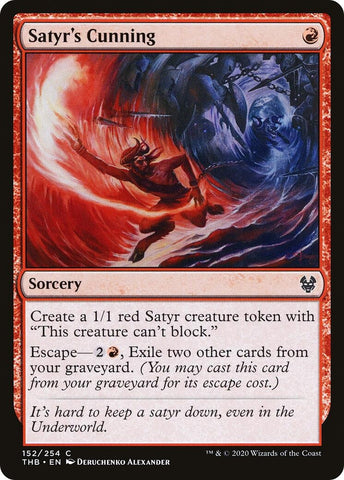 Image for Satyr's Cunning (152) [Theros Beyond Death]