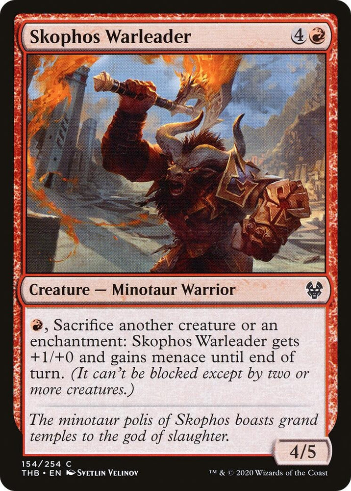 Image for Skophos Warleader (154) [Theros Beyond Death]
