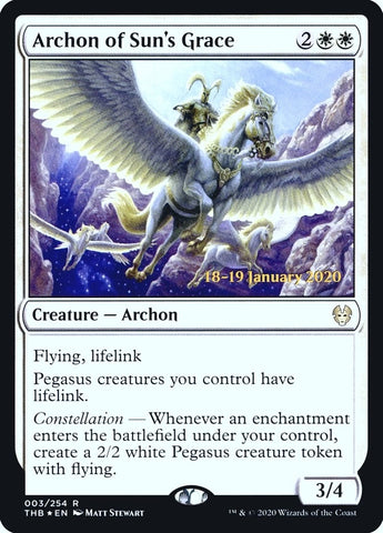Image for Archon of Sun's Grace (3) [Prerelease Cards]