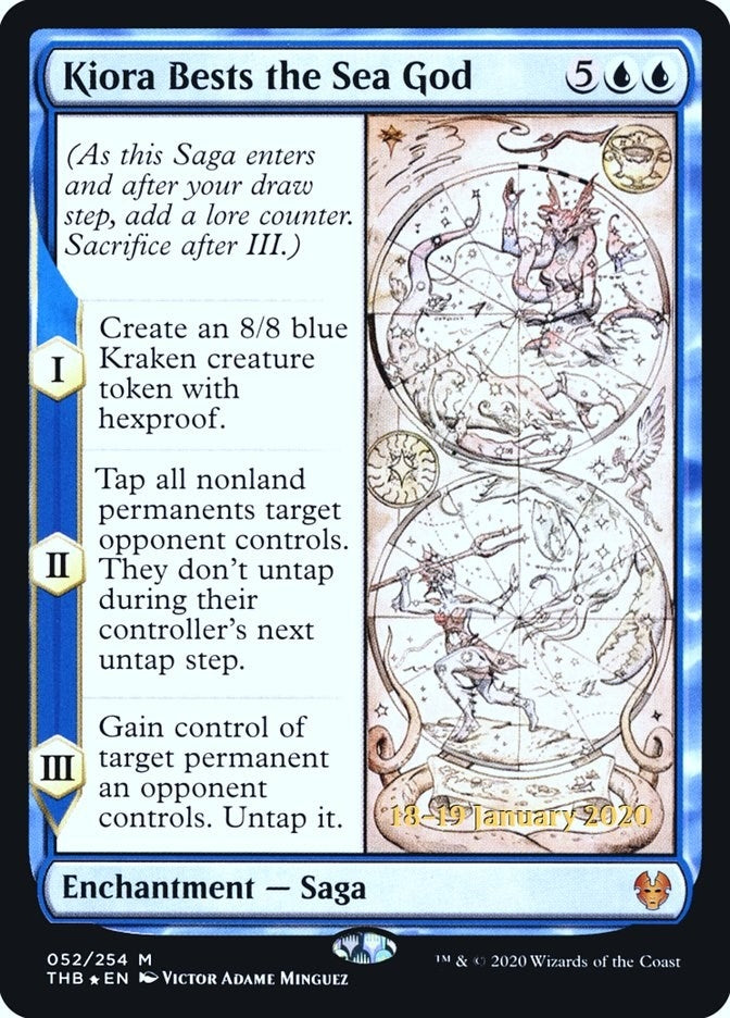 Image for Kiora Bests the Sea God (52) [Prerelease Cards]