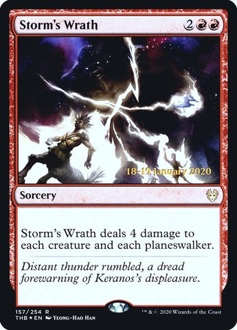 Image for Storm's Wrath (157) [Prerelease Cards]
