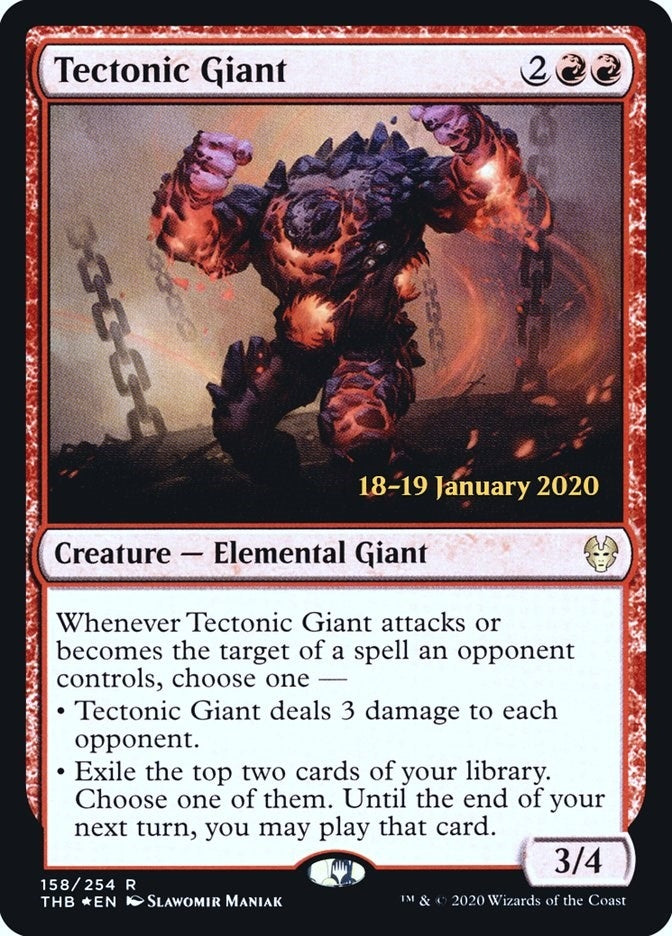 Image for Tectonic Giant (158) [Prerelease Cards]