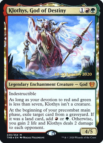 Image for Klothys, God of Destiny (220) [Prerelease Cards]