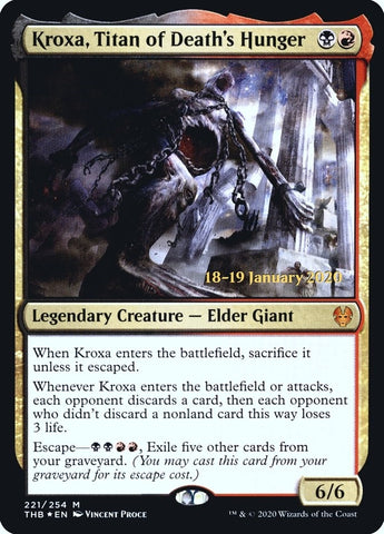 Image for Kroxa, Titan of Death's Hunger (221) [Prerelease Cards]