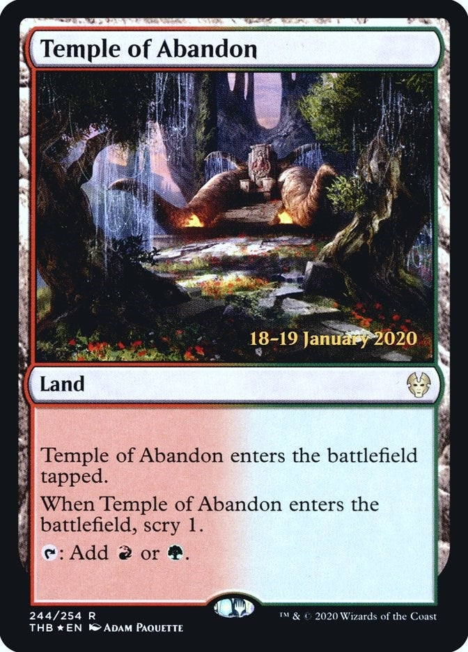 Image for Temple of Abandon (244) [Prerelease Cards]