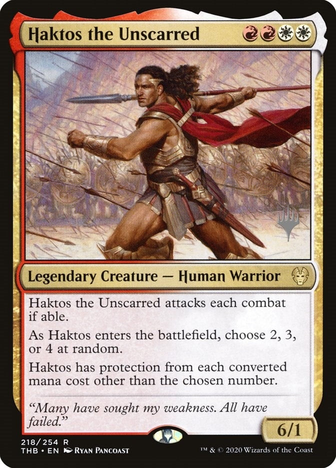 Image for Haktos the Unscarred (218) [Promo Pack: Theros Beyond Death]