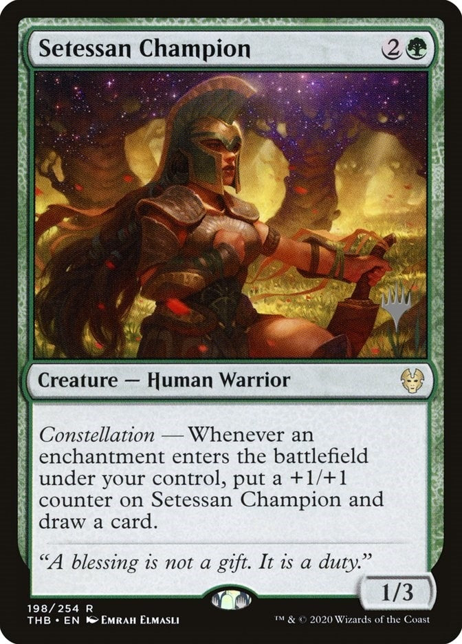 Image for Setessan Champion (198) [Promo Pack: Theros Beyond Death]