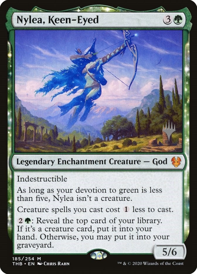 Image for Nylea, Keen-Eyed (185) [Promo Pack: Theros Beyond Death]