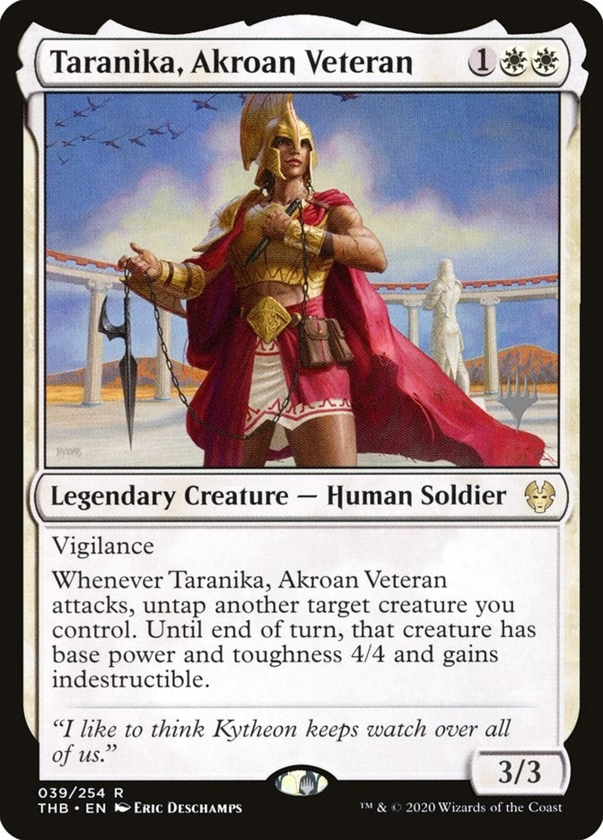 Image for Taranika, Akroan Veteran (39) [Promo Pack: Theros Beyond Death]