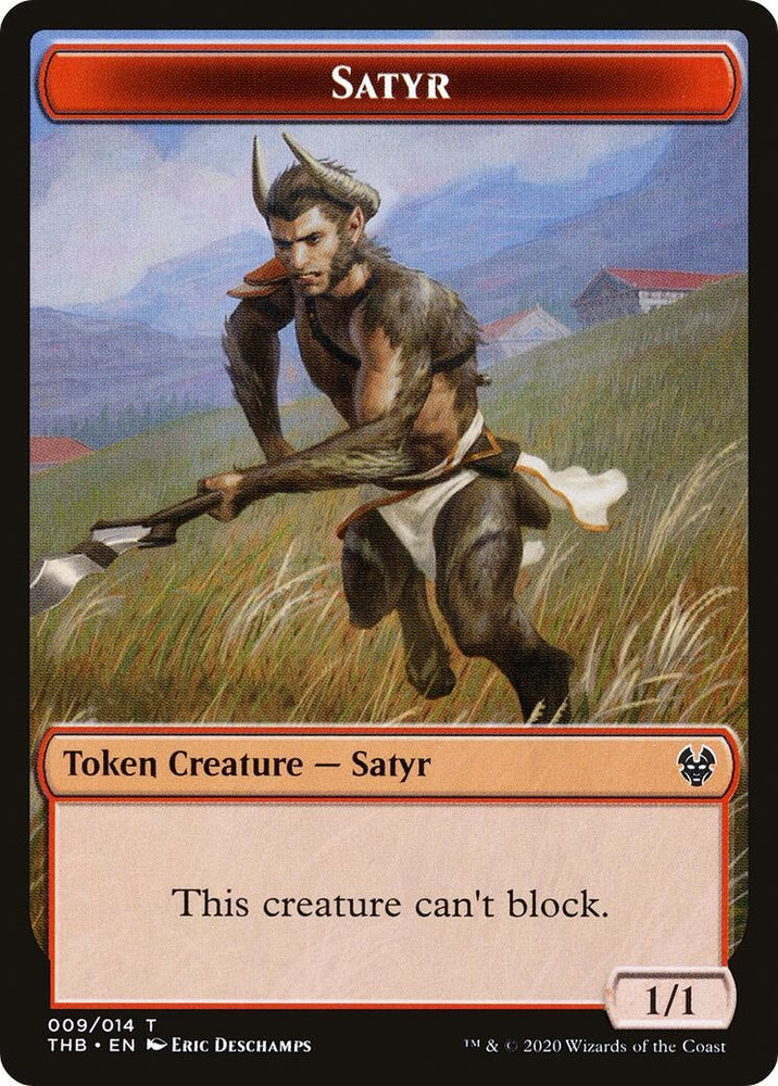 Image for Satyr // Wolf Double-Sided Token (9 // 11) - Magic: The Gathering