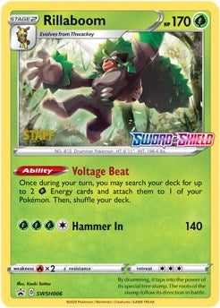 Image for Rillaboom - SWSH006 (Prerelease) [Staff] (SWSH006) - Pokemon