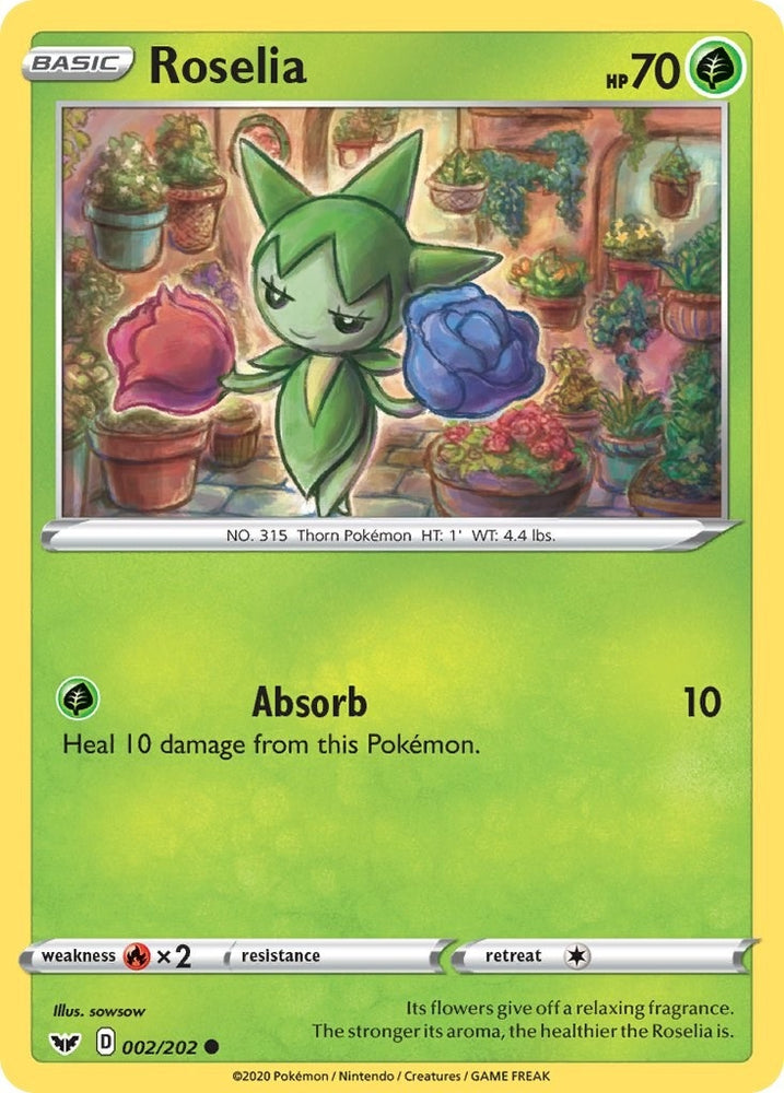 Image for Roselia (002) (002/202) - Pokemon