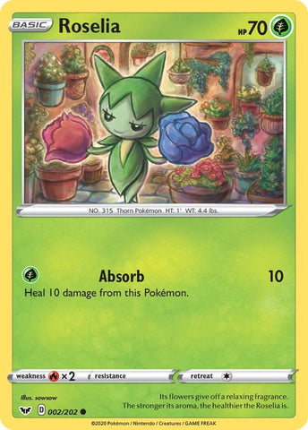 Image for Roselia (002) (002/202) - Pokemon